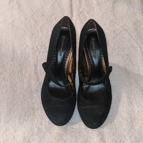Naturalizer High Heels Marmot Spruce Green Suede  Size 7 - Picture 1 of 5